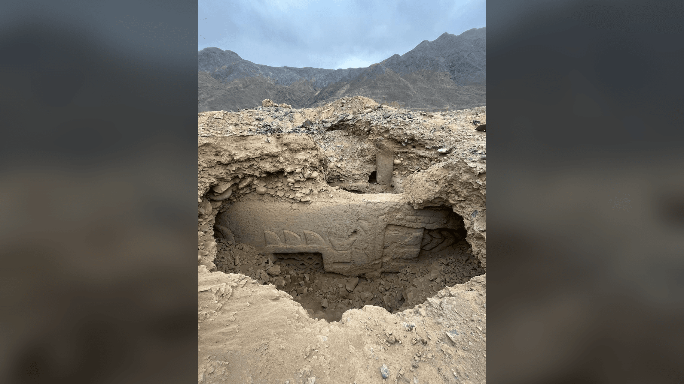 Bức tranh tường 3D độc đáo thời tiền Inca tại Huaca Yolanda, Peru